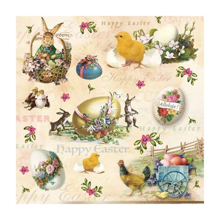Serwetki 33x33 MAKI WIELKANOC 0088 01 op. 20 sztuk