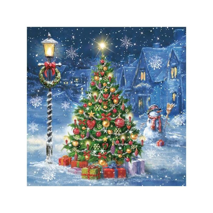 Napkins 33x33 STARS MAKI 0192 01 Xmas Eve in Village op. 20 pcs