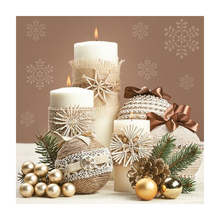 Napkins 33x33 MAKI FESTIVE 0152 01 Xmas Eco Composition, 20 pcs
