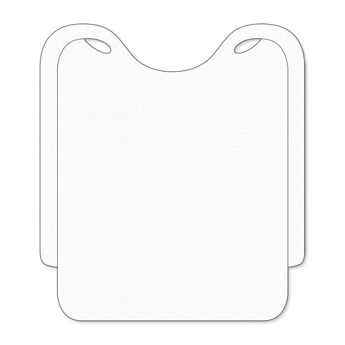 Śliniak TNT dla gości 39 x 36 cm PP bez nadruku, biały op. 100 sztuk