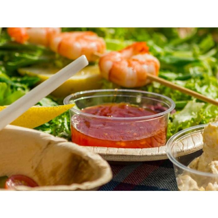Saucepan, PLA cup 60ml diameter 70xh.26mm VEGWARE fully biodegradable, 100 pieces