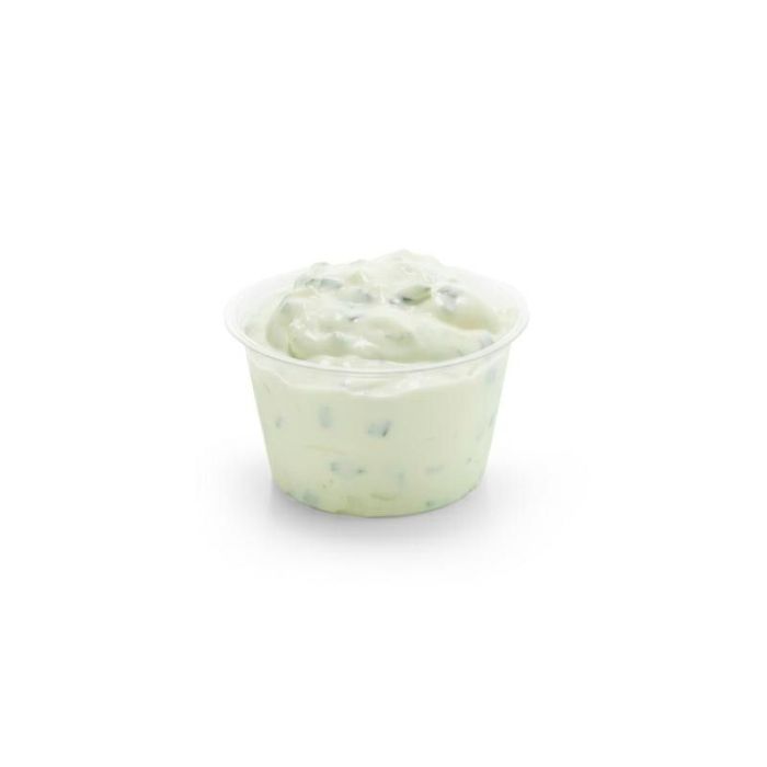 Sosjerka, pojemnik 90ml PLA śr.70xh41mm VEGWARE, biodegradowalna op. 100 sztuk