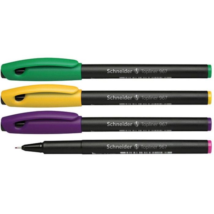 Set of fineliners, SCHNEIDER Topliner 967, 0.4mm, pendant, assorted colours