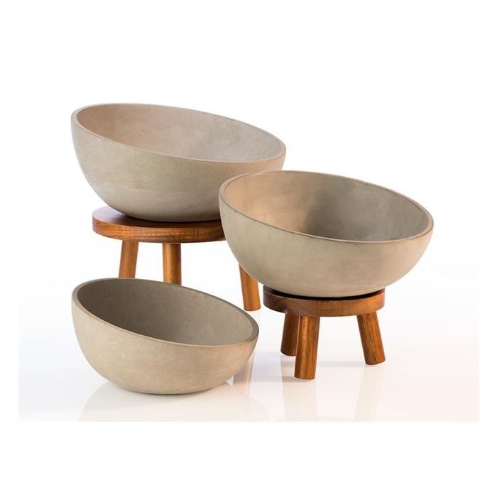 Concrete bowl 1700ml, diameter 260 mm