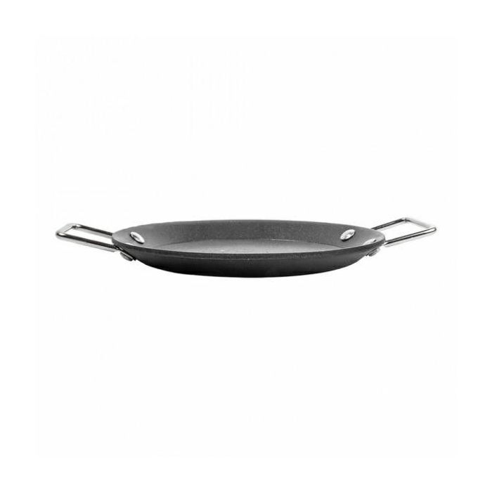 Steel mini paella z uchwytami czarna fi.12,8x1,2cm