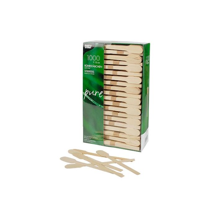 Wooden stirrers 13cm, 1000 pcs.