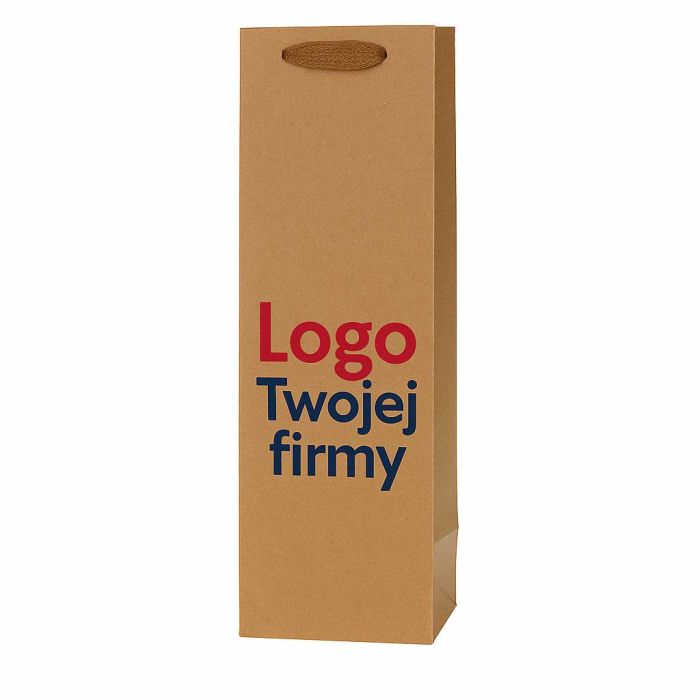 KRAFT COGNAC T12 bag, pack of 12, 11x36x10, brown, ideal for wine