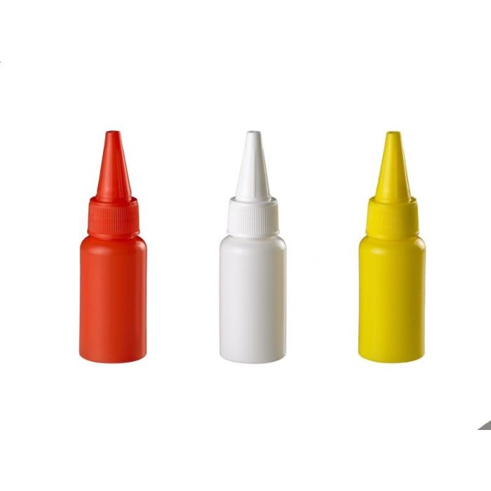 Mini - dyspenser do sosów 32 ml biały PE op. 6 sztuk