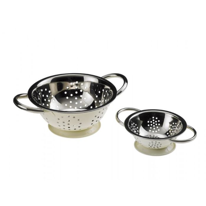 Mini-colander for serving dia.22 cm cream stainless steel