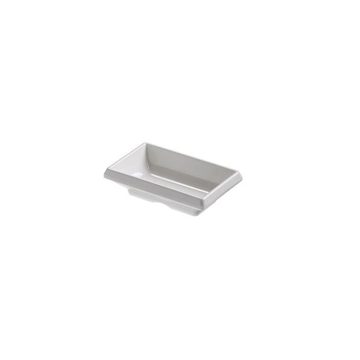 Miseczka prostokątna Le Perle biała melamina 9,5x6x3cm
