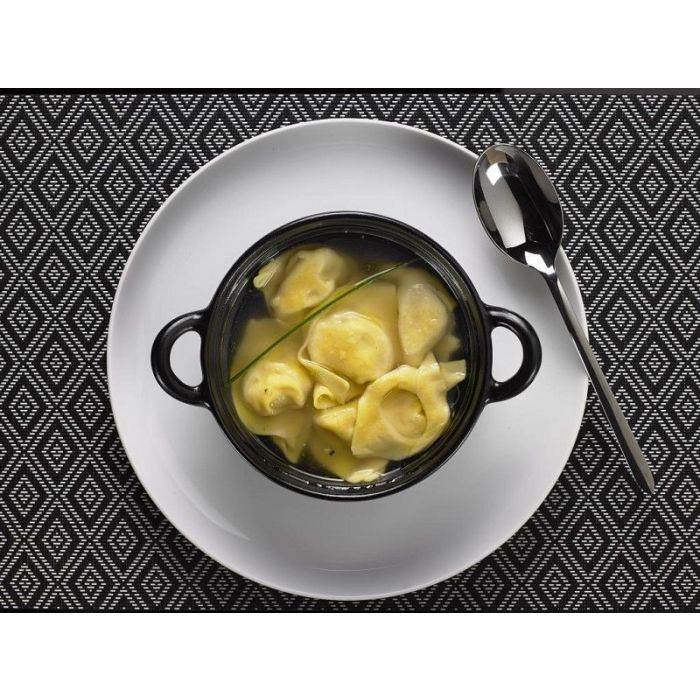 Mini - miseczka do serwowania fi 15 x 5,7 cm z uszami, czarna z melaminy