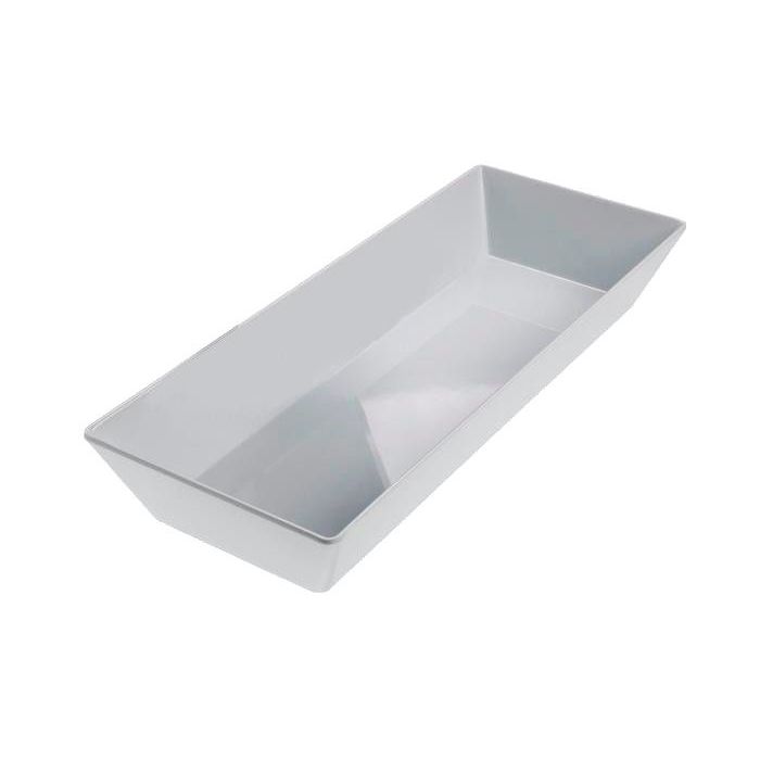 Rectangular tray Le Perle white high melamine 50x20x7.5cm