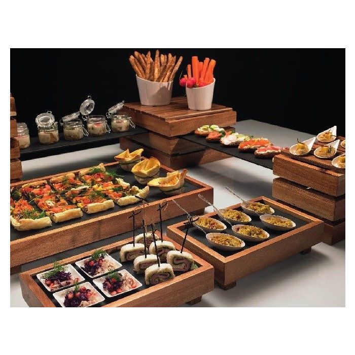 Wooden rectangular tray 53x32x1,5