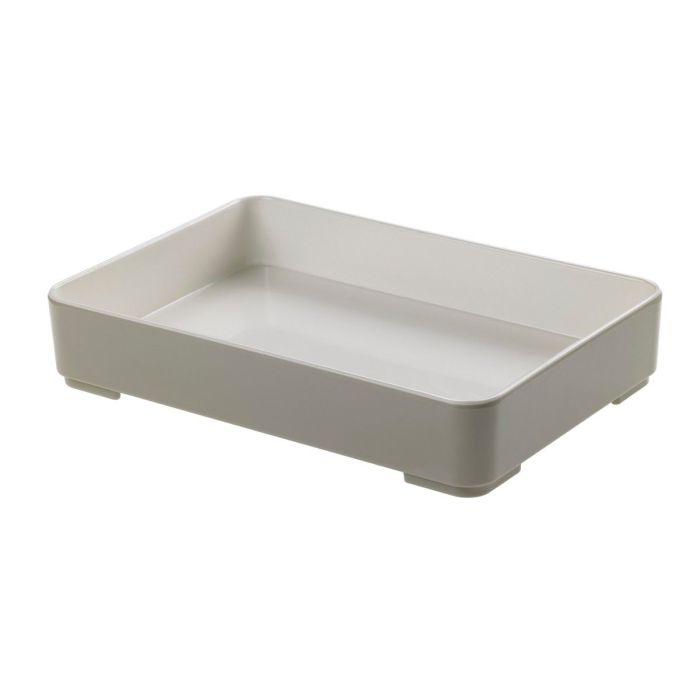 Rectangular tray gray-white 22x15x3,5cm melamine