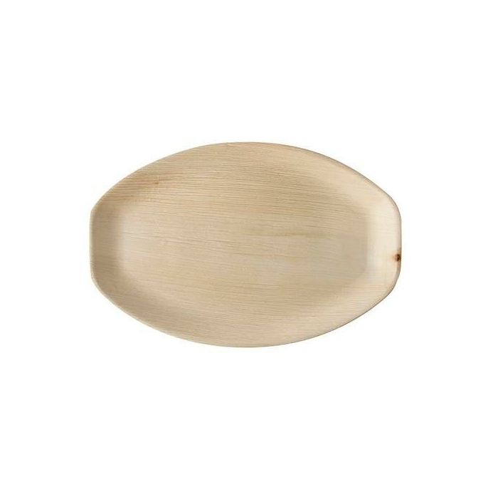 Palm leaf tray oval 37x25x3cm, pkg. 25 pieces