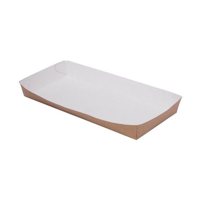 Tray brown burger, chips 20x9x2.5cm TnG, 100 pieces