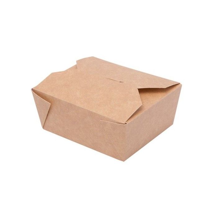TAKEOUT BOX 11x9x5cm 500ml karton biało-brązowy klejony TnG op. 50 sztuk