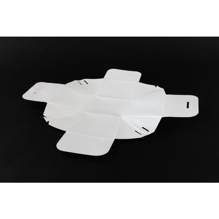 TAKEOUT BOX GREY 8x8x9cm cardboard grey natural foiled inside, 100 pieces