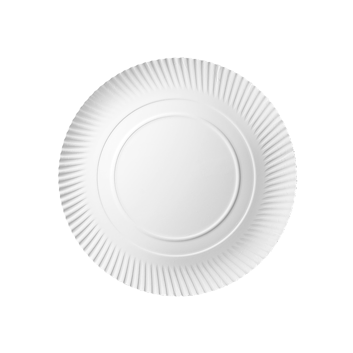 Paper plate ABC white, diameter 35 cm, 100 pieces