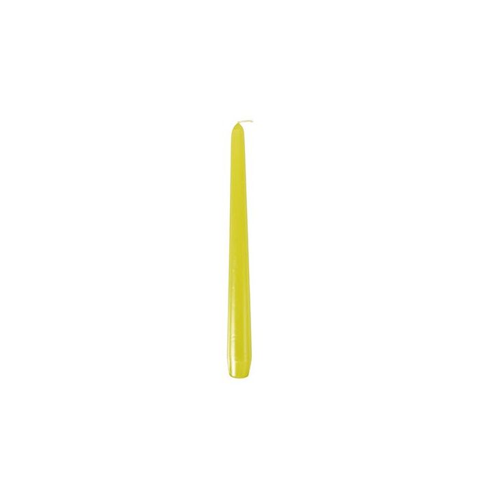 Świece stożkowe 25cm limonka średnica 2,2cm op. 50 sztuk