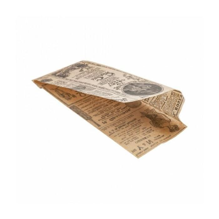 TIMES kraft torebka hot-dog 9 + 3x22cm, tłuszczoodporny pergamin, 500 sztuk
