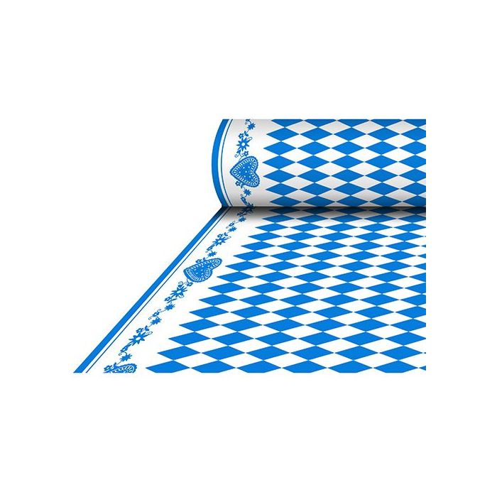 Obrus Airlaid 1,18x25m Bawarski Błękit imitujacy tkaninę