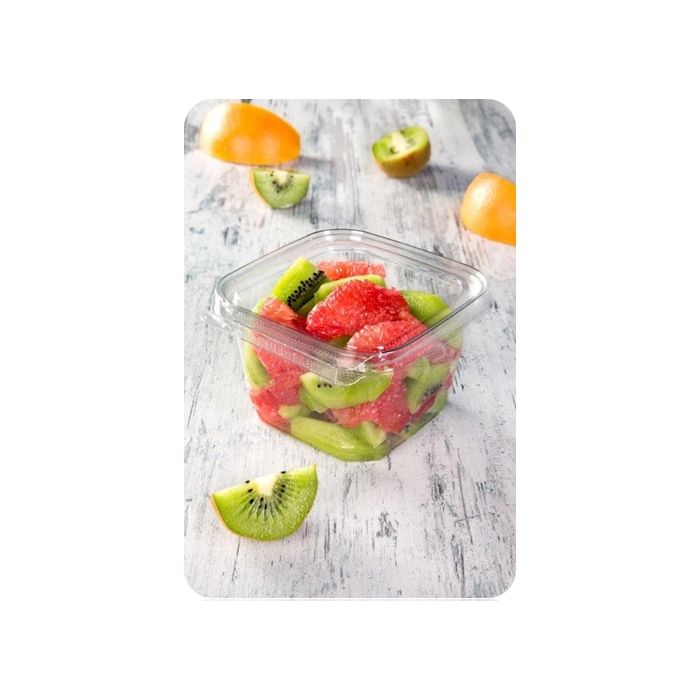 TS square container with seal 350ml 520pcs rPET