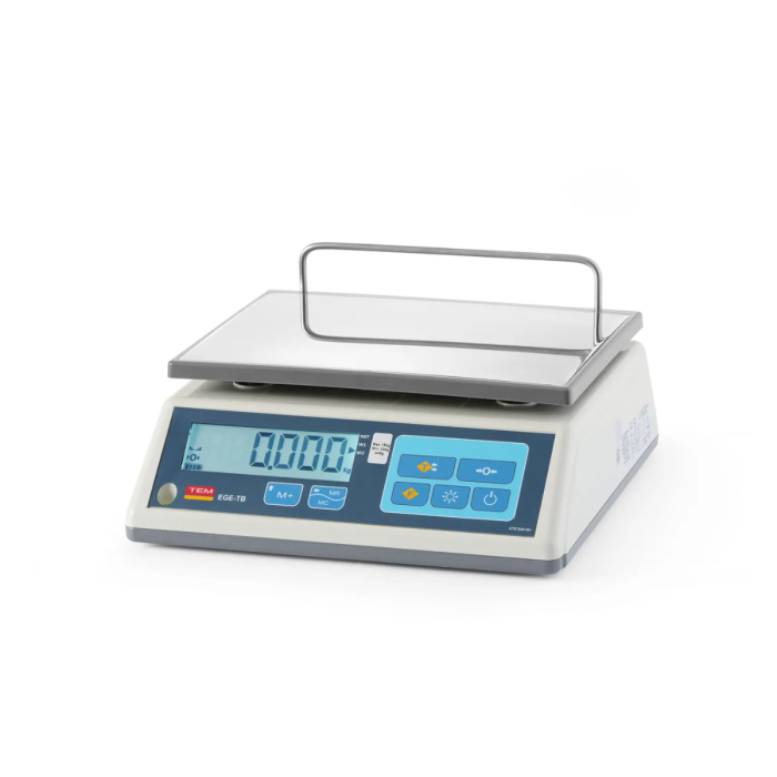 Waga Sklepowa LCD z legalizacją, seria EGE, 15 kg, TEM, 325x320x(H)160mm