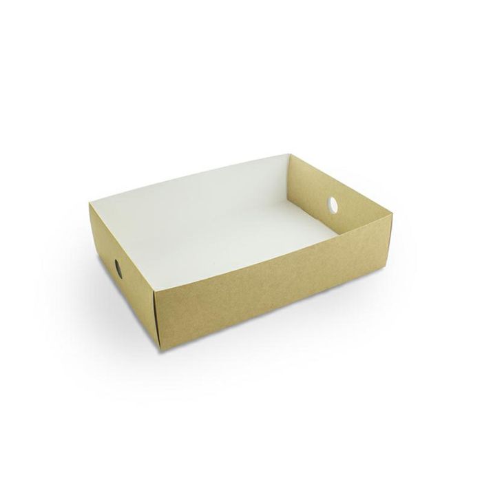 Tacka wkład separujący żywność 1/2 op.50szt., 155x305x(h)78mm