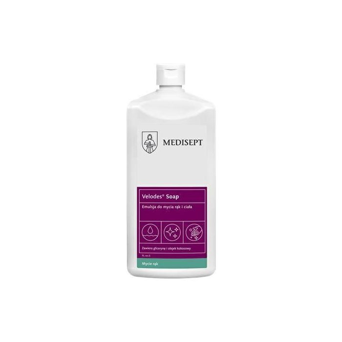 MEDISEPT Velodes Soap 500ml - emulsja do mycia rąk i ciała