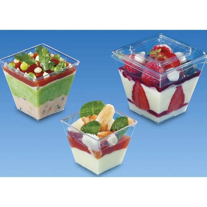 FINGERFOOD PS T pucharek 120ml VERINE op .50szt (k/20) 60x60x56mm, wielorazowy