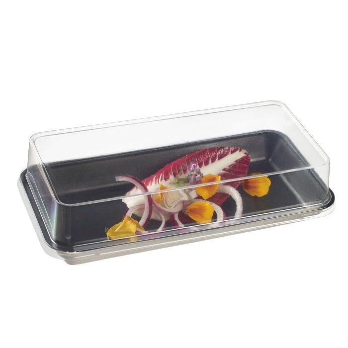 Kanopee black sushi tray 200x100x20 mm 50 pcs