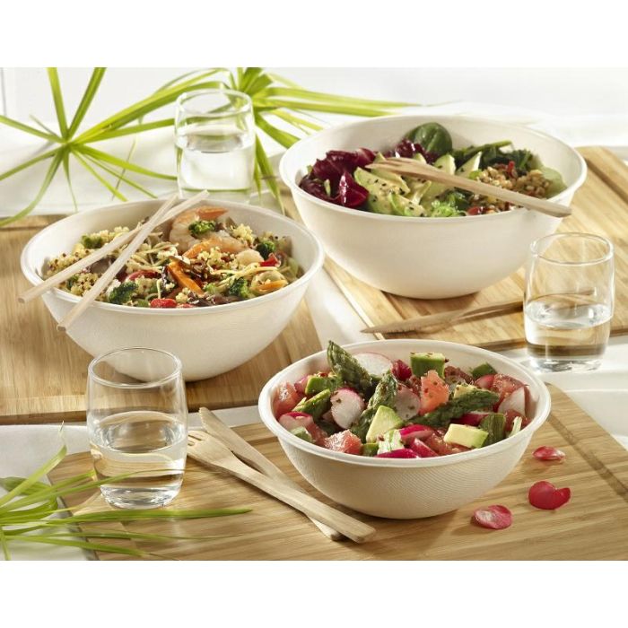 Sugar cane bowl 1500ml white