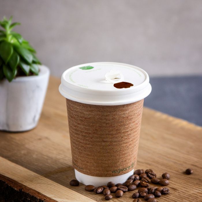 Lid 90mm PAP for cups, white, 50 pcs (c/20) 300-500ml