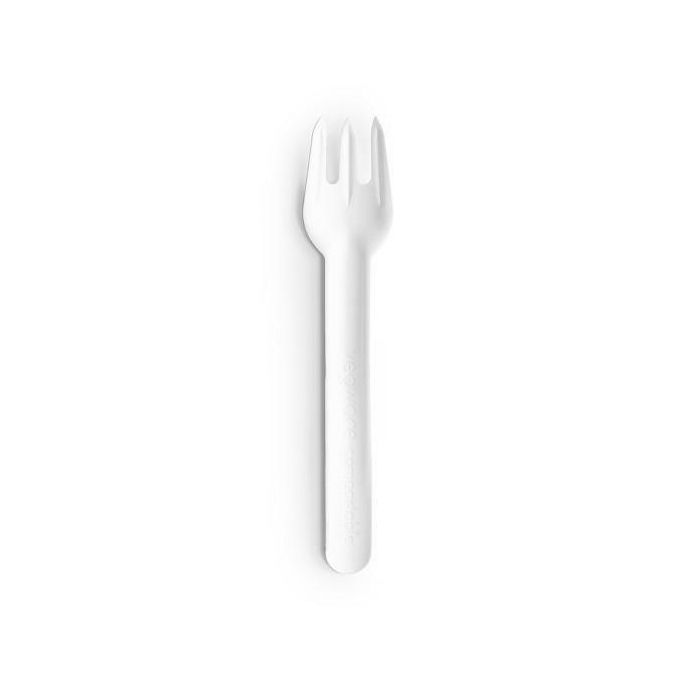 White fork 50pcs. PAPER (k/20)