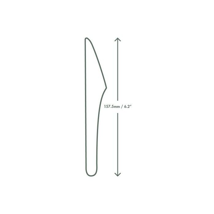 Paper knife 15.75cm white, 50pcs. ( k/20)