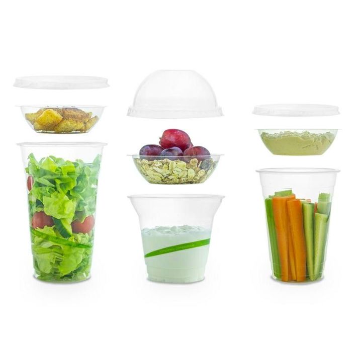 Insert PLA 90ml, diameter 96mm fully biodegradable, 100 pieces