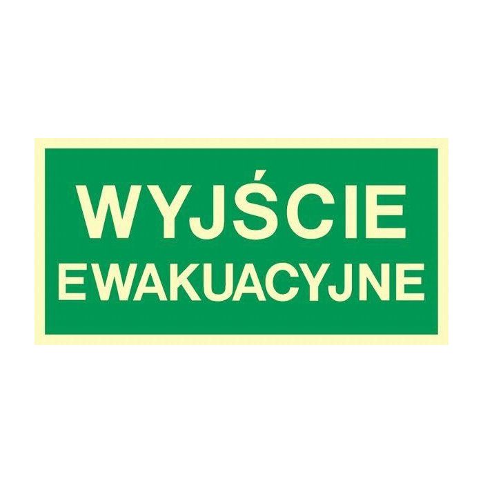 Wyjście ewakuacyjne DE - 200 x 400mm AA001DEPS