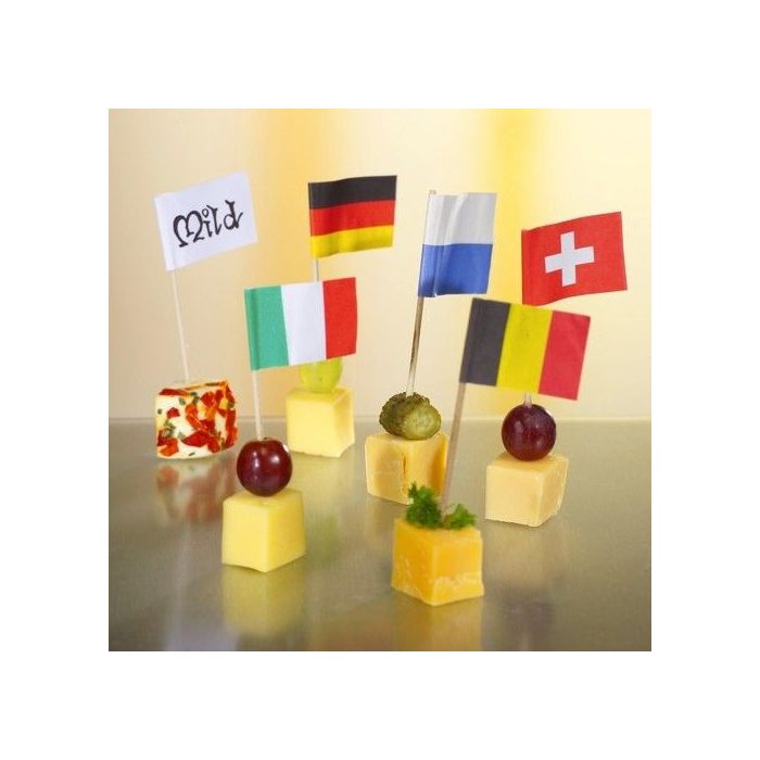 Banquet toothpicks German flag 8cm, 200 pcs