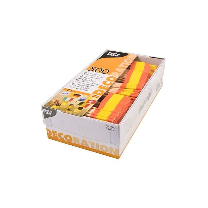 Banquet toothpicks Spanish flag Party 8cm, 500 pieces