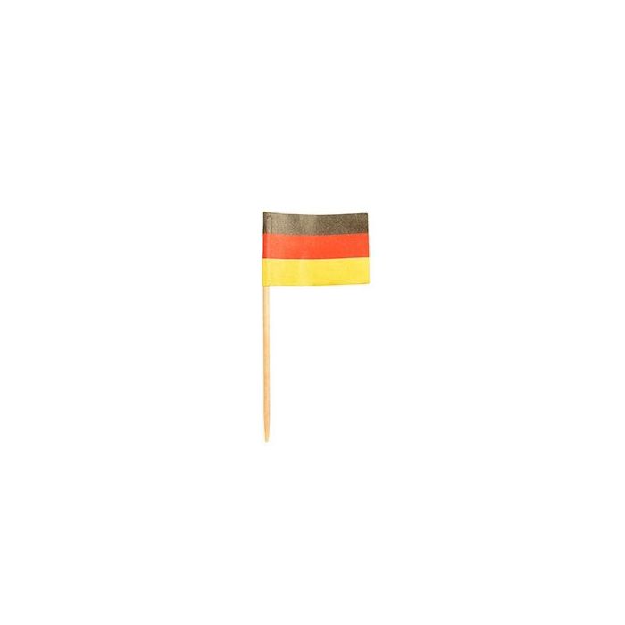 Banquet toothpicks German flag 8cm, 200 pcs