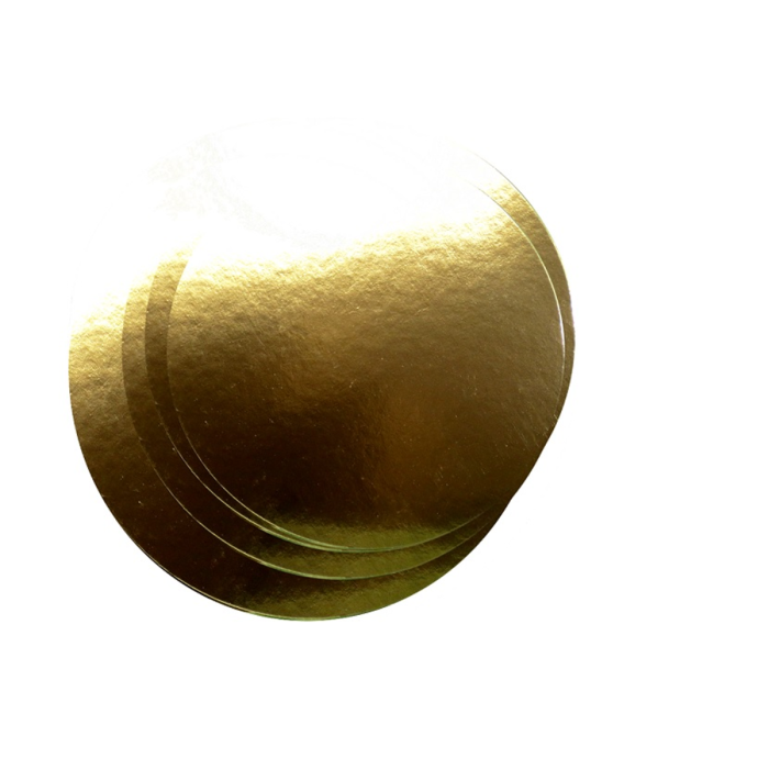 Gold cake base, 22 cm diameter, pack of 100, 1050 g