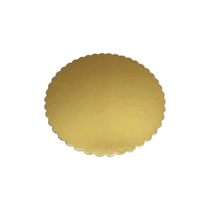 Złoto-biały krążek pod tort śr.32cm op.50szt 2000g