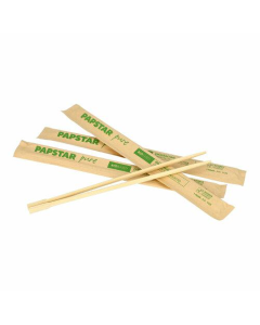 Pałeczki bambusowe 23cm koperty kraft pojedynczo pakowane, op. 50par (k/10) PURE