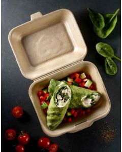 MENUBOX EPP Infinity HP2 hamburger double op.360pcs. (k/1) brown, fully recyclable