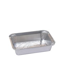 Aluminum foil container 870 ml rectangular for closing &ndash; for baking and catering