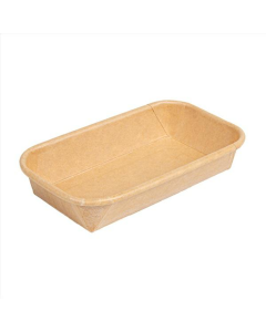 Sushi Box 0 G tacka kraft 16x9x2,4cm op.50szt. (k/16) OP-01