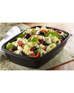 FastPac rectangular container 900ml black 23x17x5cm, 75 pieces