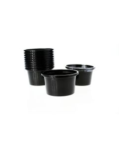 Pojemnik sosjerka 80ml dip,sos,degustacja B czarna BLACK TnP op. 100 sztuk