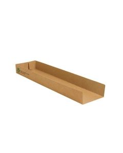 PURE Snack Tray 28.5x7.3x3 cm &ndash; Biodegradable, 80 pieces